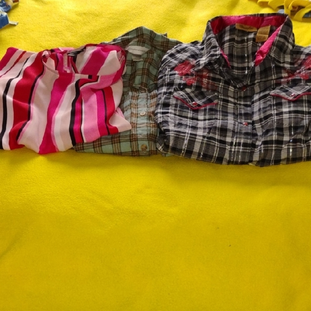 Worthington Pink Striped Blouse